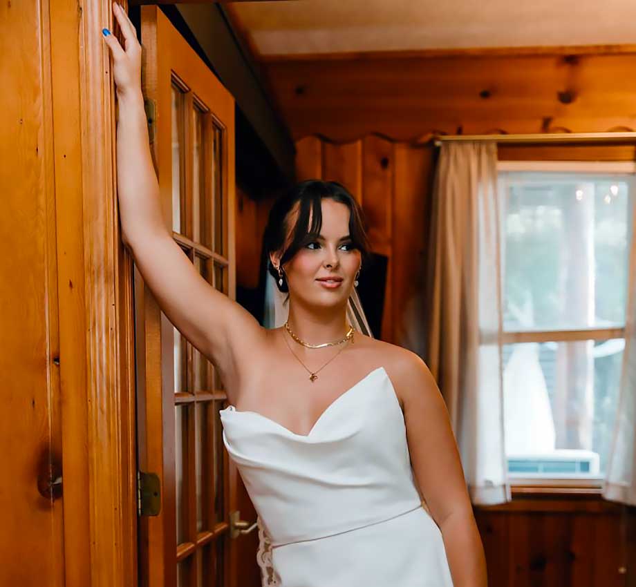 Wedding ceremony at South Shore R&R western Michigan lakefront venue